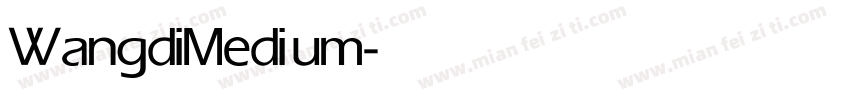 Wangdi Medium字体转换